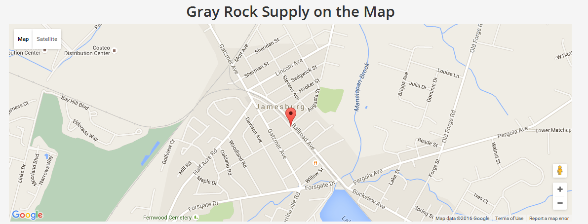 Map Gray Rock Supply